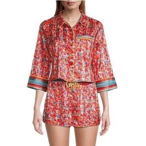 Free People Pillow Talk 2-Piece Short Pajama Set (SZ L)